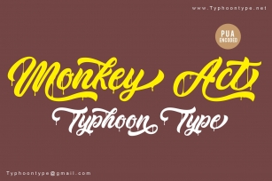 Monkey Act font Font Download