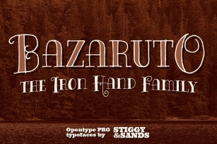 Bazaruto Iron Hand Family Font Download