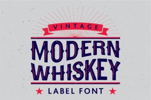 Modern Whiskey label font Font Download