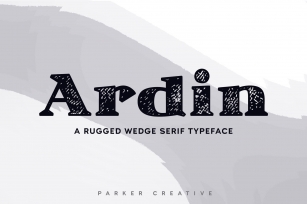 ★ Ardin ★ Distressed Wedge Serif Font Download