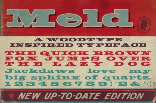 Meld Extended Woodblock Font Download