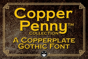 Copper Penny Collection Font Download