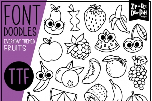 Fruits Doodle Font Download
