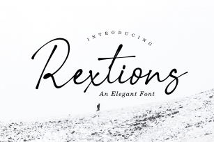 Rextions / an elegant font Font Download