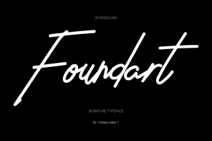 Foundart signature typeface Font Download