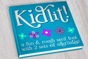 Kidlit: a fun serif font! Font Download