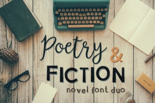 PoetryFiction novel font duo Font Download