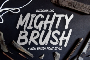 MIGHTY BRUSH Font Download