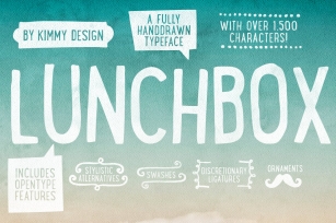 Lunchbox ALL + Webfonts Font Download