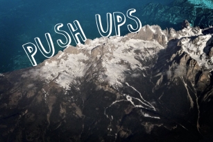 Push Ups Medium Font Download