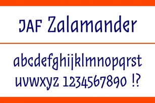JAF Zalamander light styles Font Download