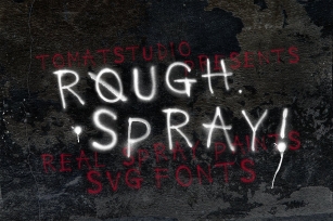 Rough Spray SVG typeface Font Download