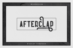 Afterclap typeface Font Download