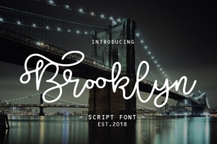 Brooklyn script font Font Download