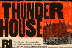 Thunderhouse Font Download
