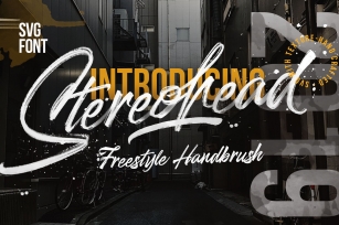 Stereohead Brush SVG Font Download