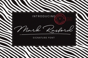 Mark Rasford Signature Script Font Download