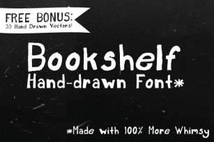 Bookshelf + Bonus Font Download