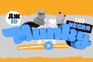 MunkyNegra-75% Font Download
