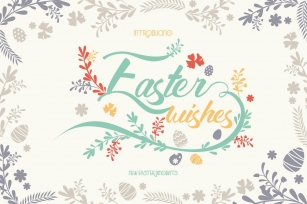 Easter Wishes Dingbats Font Download