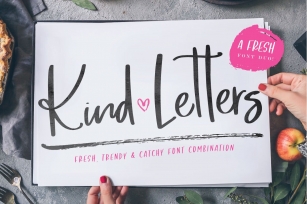 Kind Letters font duo Font Download