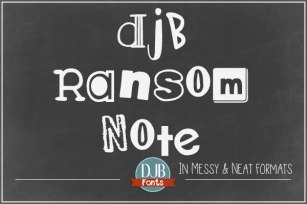 DJB Ransom Note Font Download