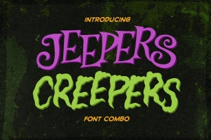 Jeepers Creepers Combo Font Download