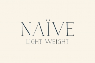 Naive (Light weight) Font Download
