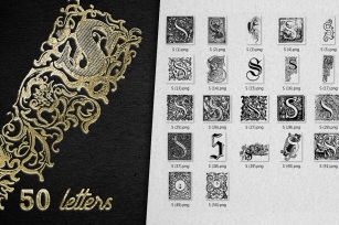 Vintage Letter S Vector And PNG Font Download