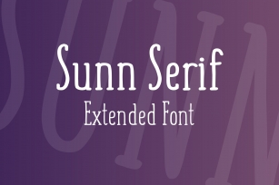 SUNN Serif Extended Font Download