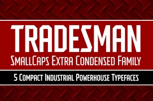 Tradesman SC ExCond Family Font Download