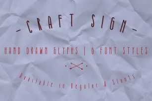 Craft Sign Family – Hand Drawn Font Download