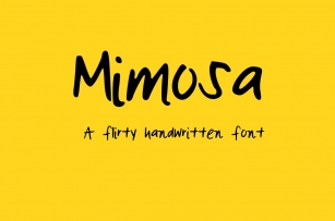Mimosa Handwritten Font Download