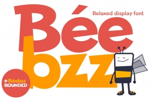 Beebzz. Child kid fun font. Display. Font Download
