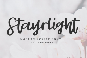 Stayrlight // Modern Script Font Download