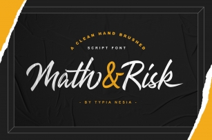 Math  Risk Font Download