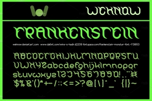 frankenstein monster font Font Download