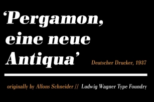Pergamon Bold Italic Font Download