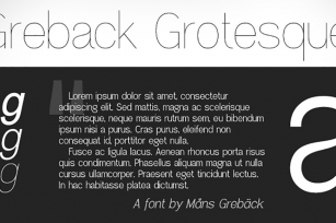 Greback Grotesque Font Download