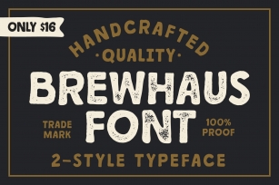 BREWHAUS: A Vintage Handcrafted Font Download