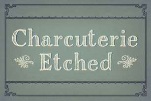 Charcuterie Etched Font Download