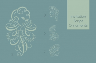 Invitation Script Ornaments Pack Font Download