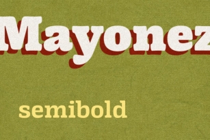 Mayonez semibold Font Download