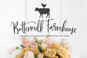 Buttermilk Farmhouse Type  Graphics Font Download