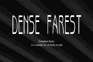 Dense forest-Creative font Font Download