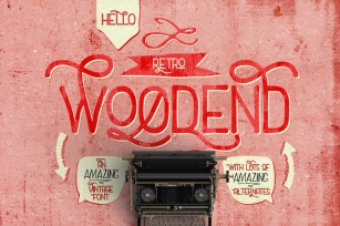 Woodend Retro Typeface Font Download