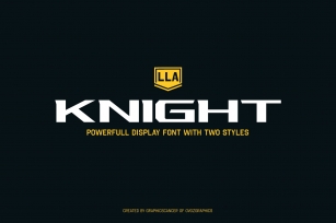 LLA Knight Sports Font Download