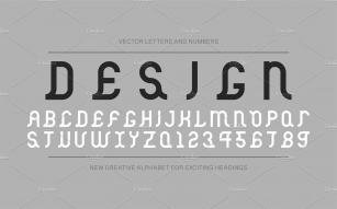 Vector ancient creative alphabet Font Download