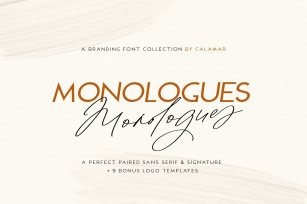 Monologues Duo Font Download