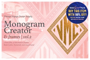 Diamond Monogram Creator  Frames Font Download